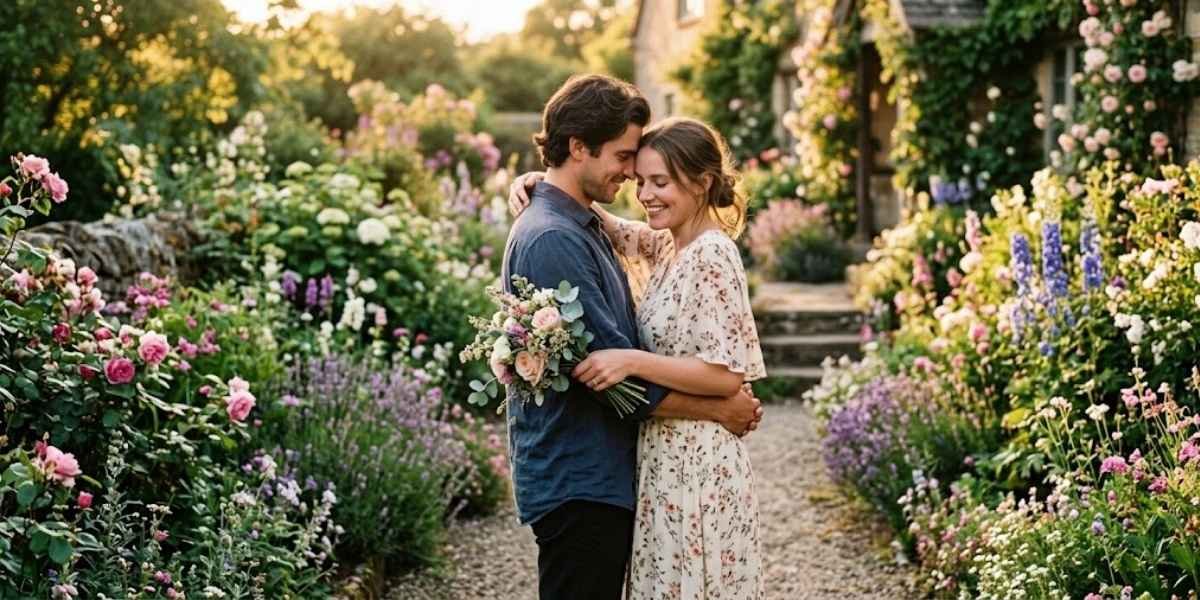 Romantic Flower Caption