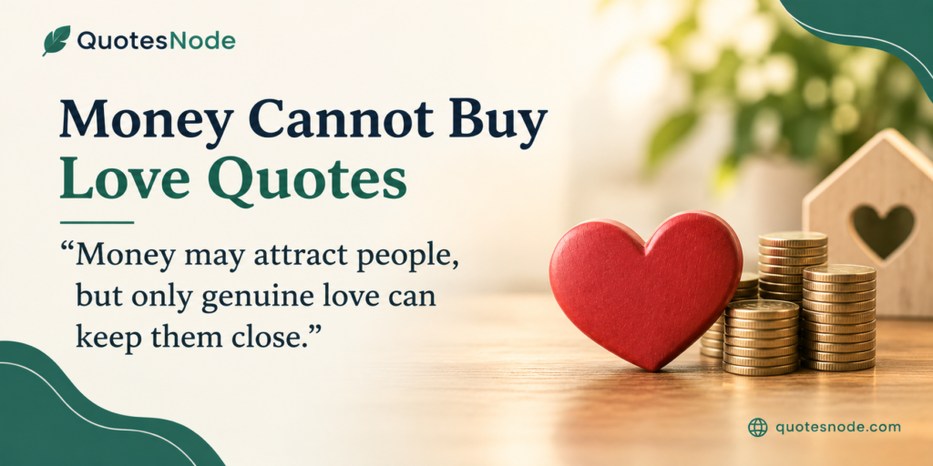 Money Cannot Buy Love Quotes