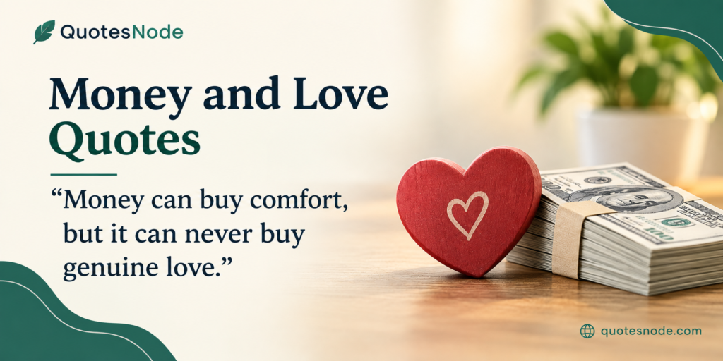Money and Love Quotes