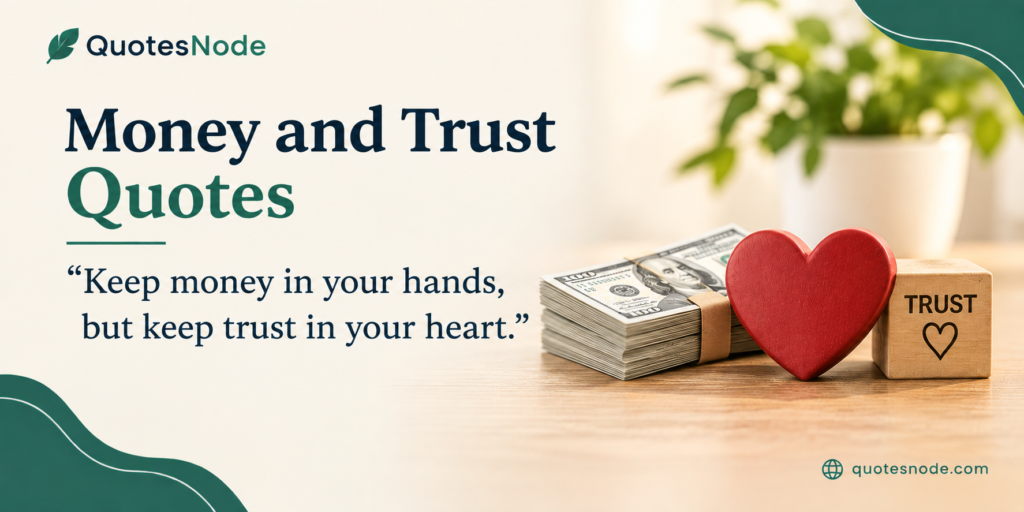 Money and Trust Quotes