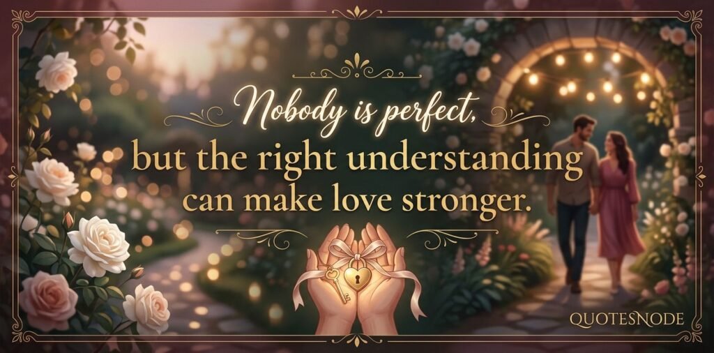 No One Is Perfect Quotes About Love