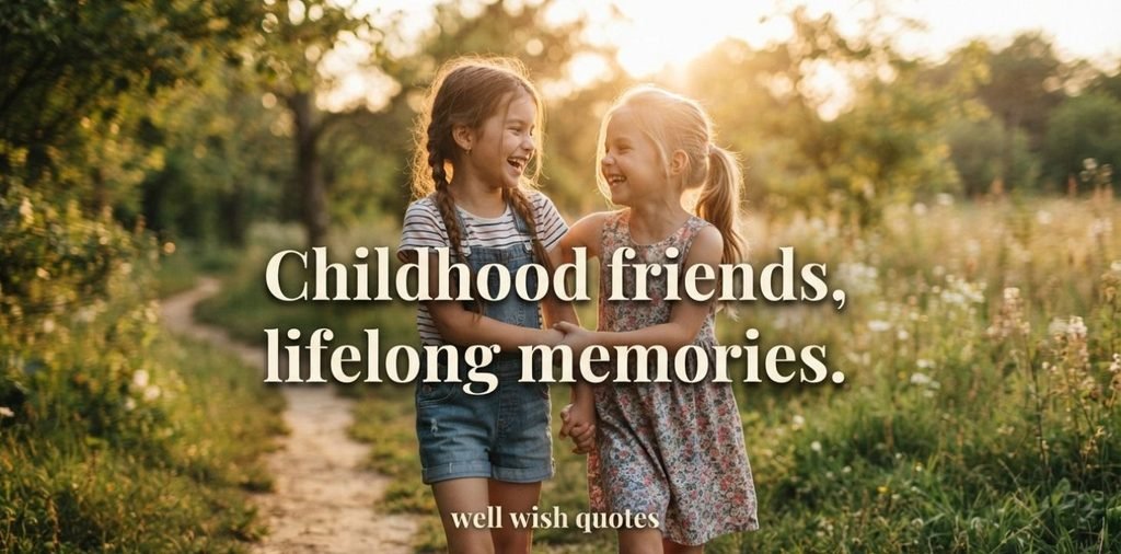 Short Childhood Friends Quotes
