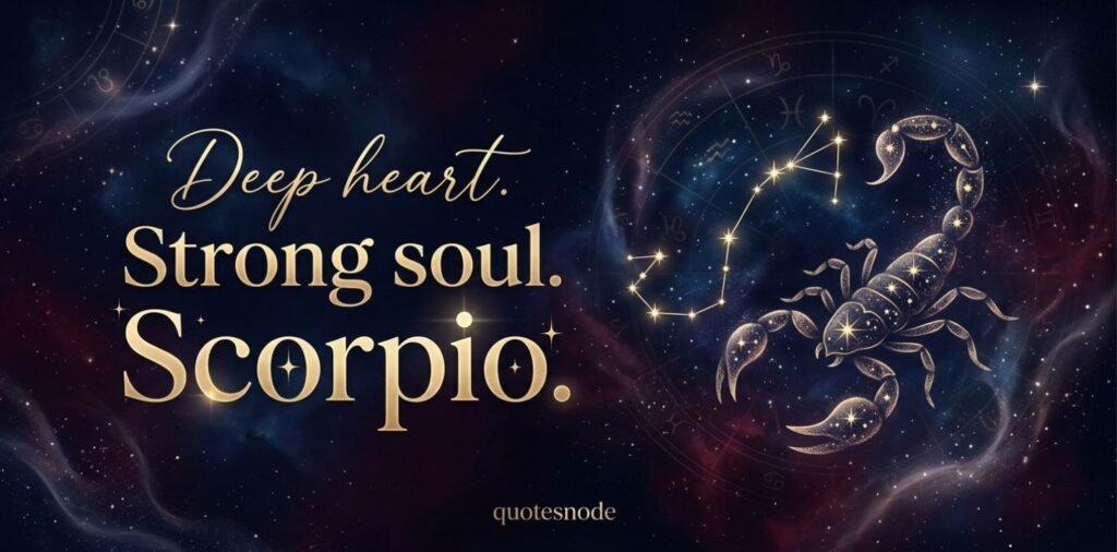 Short Scorpio Quotes for Captions