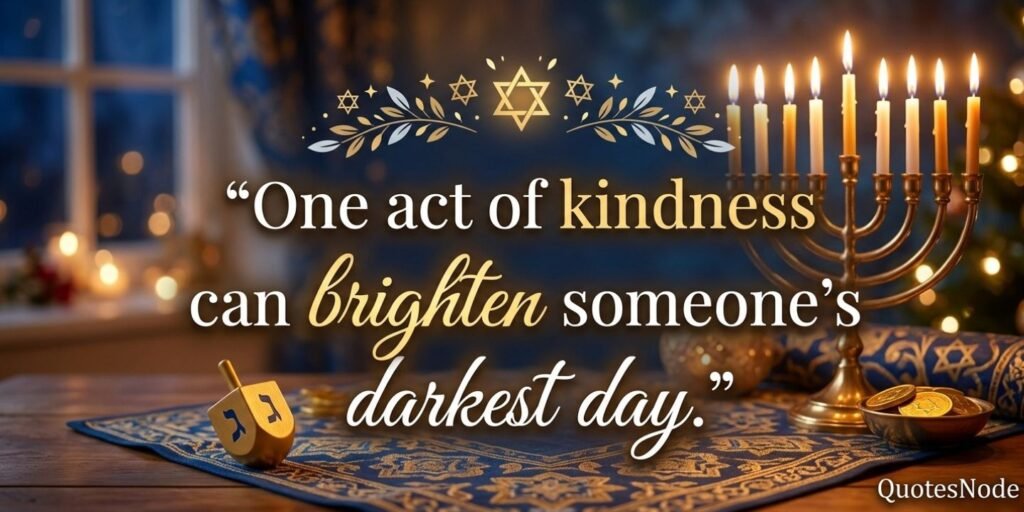 Hanukkah Quotes About Peace and Kindness