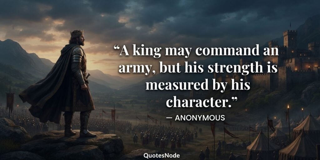 King Quotes About Strength
